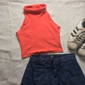 Coral Tank Top/ Crop Top